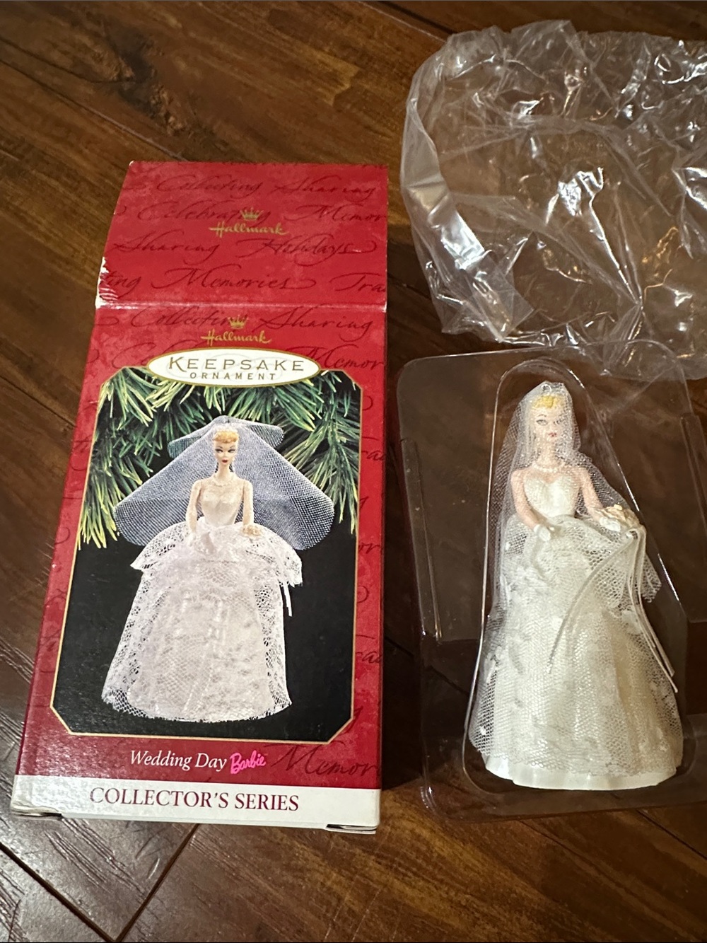 1997 Hallmark Wedding Day Barbie Ornament #4 Bride Collector Series Box